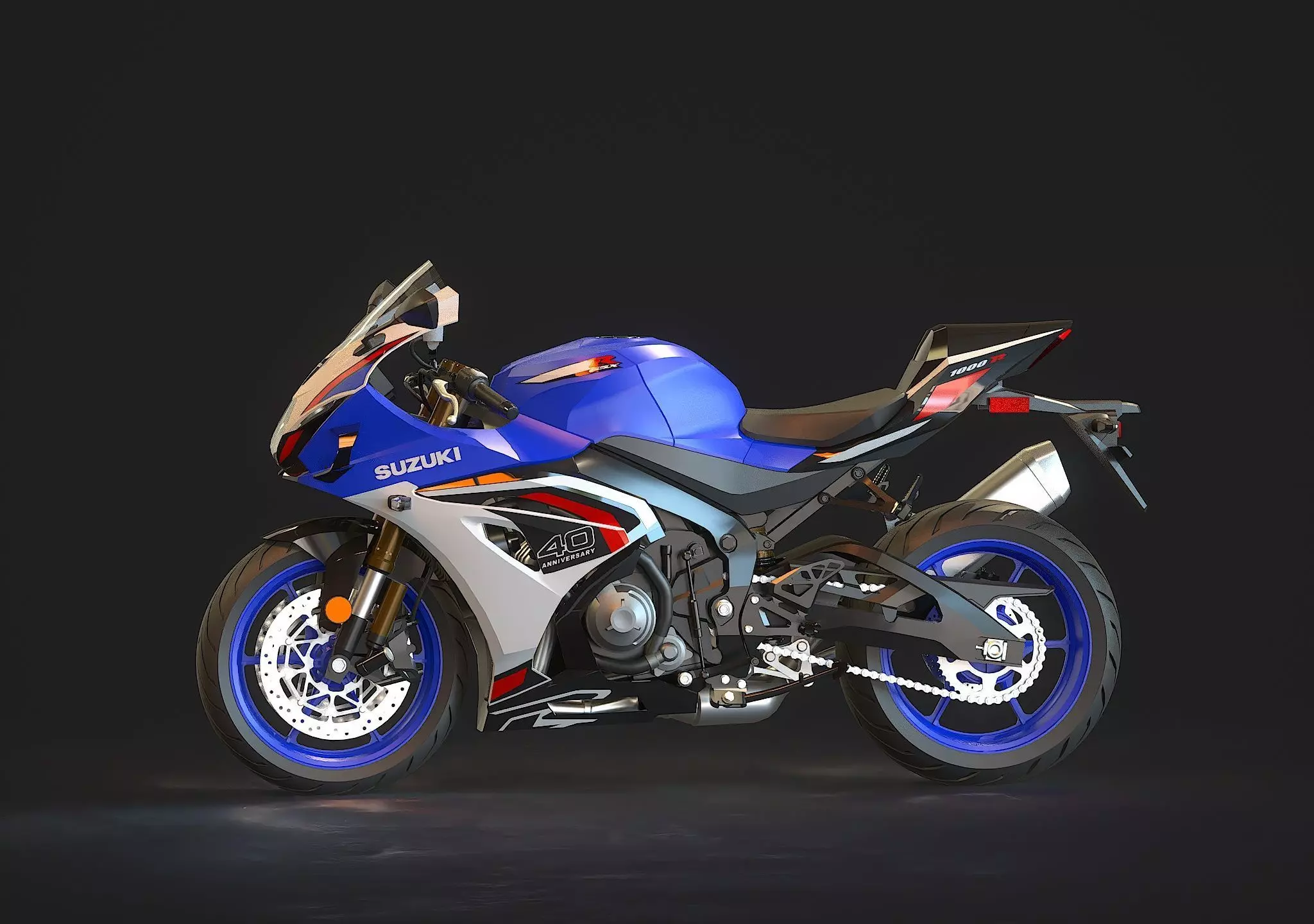 Base model Suzuki GSX R 1000 R 2026 3D model_3