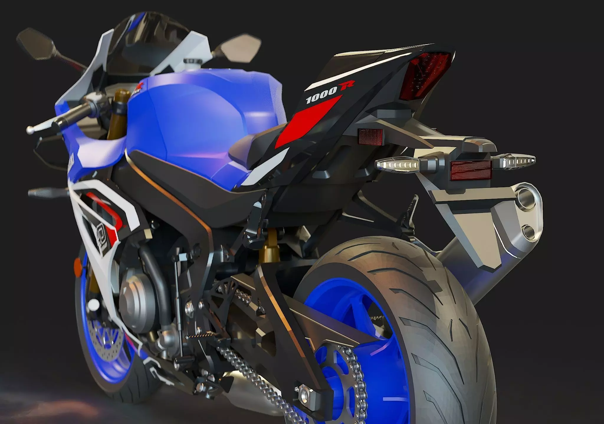 Base model Suzuki GSX R 1000 R 2026 3D model_11