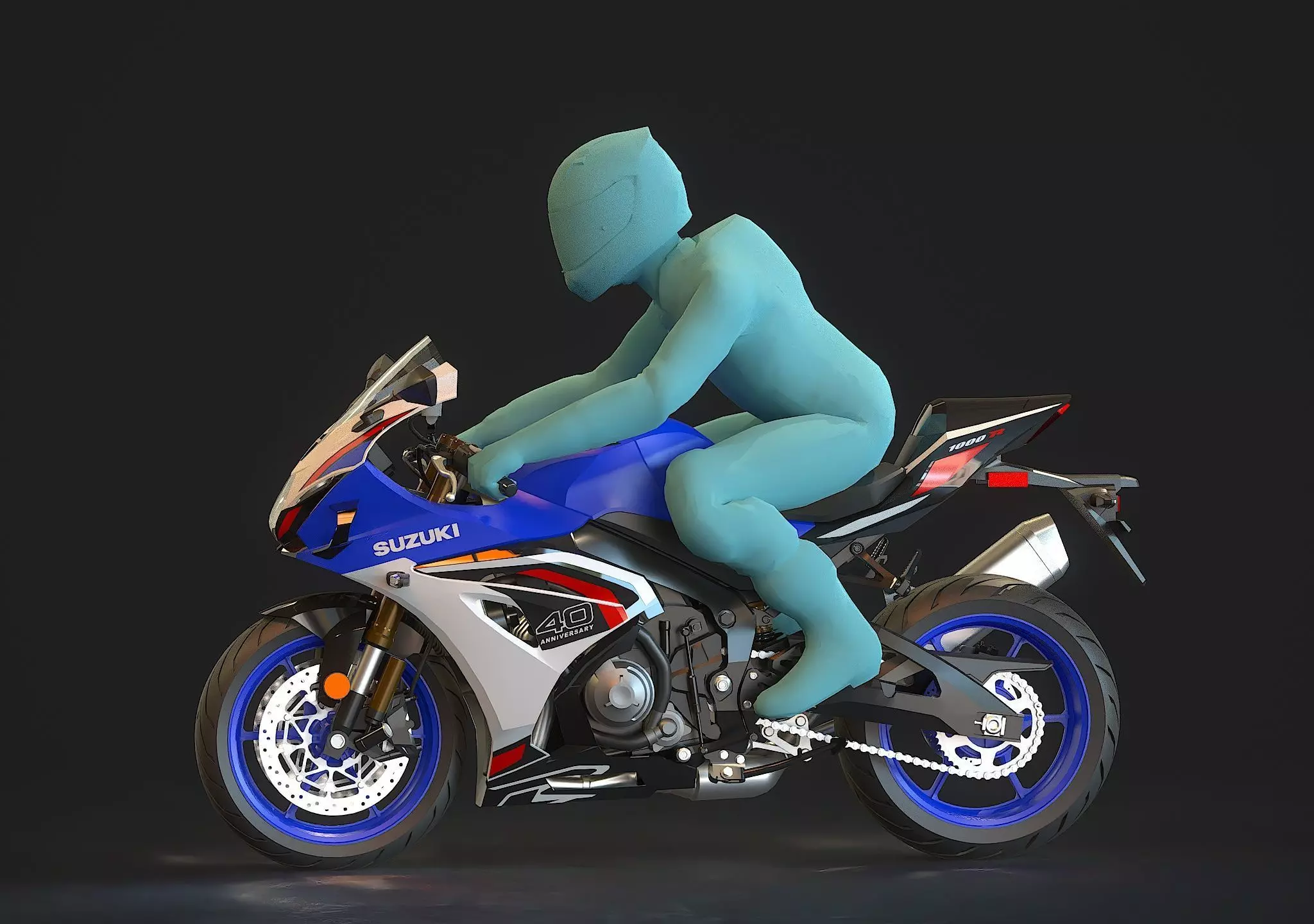 Base model Suzuki GSX R 1000 R 2026 3D model_12