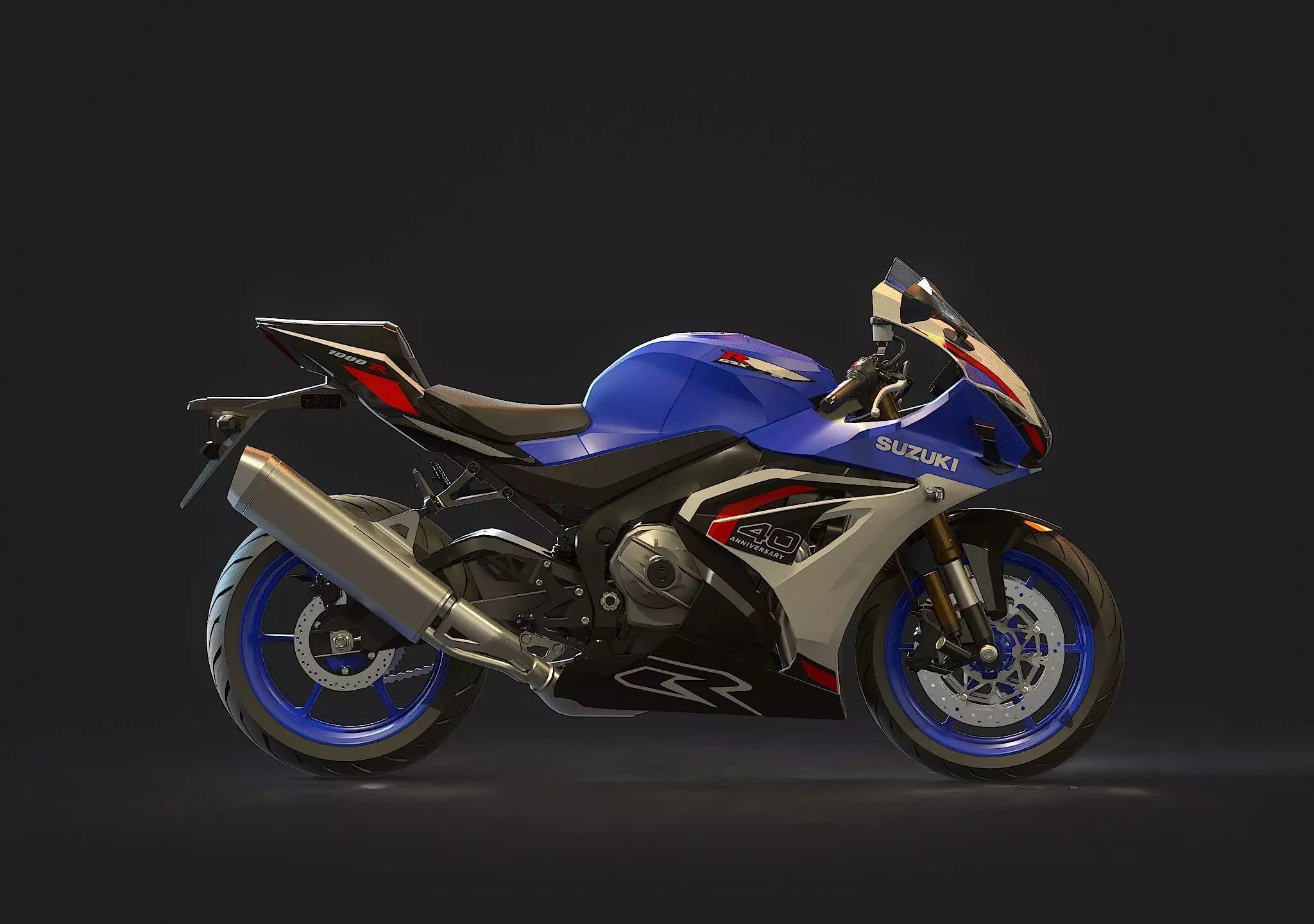 Base model Suzuki GSX R 1000 R 2026 3D model_5