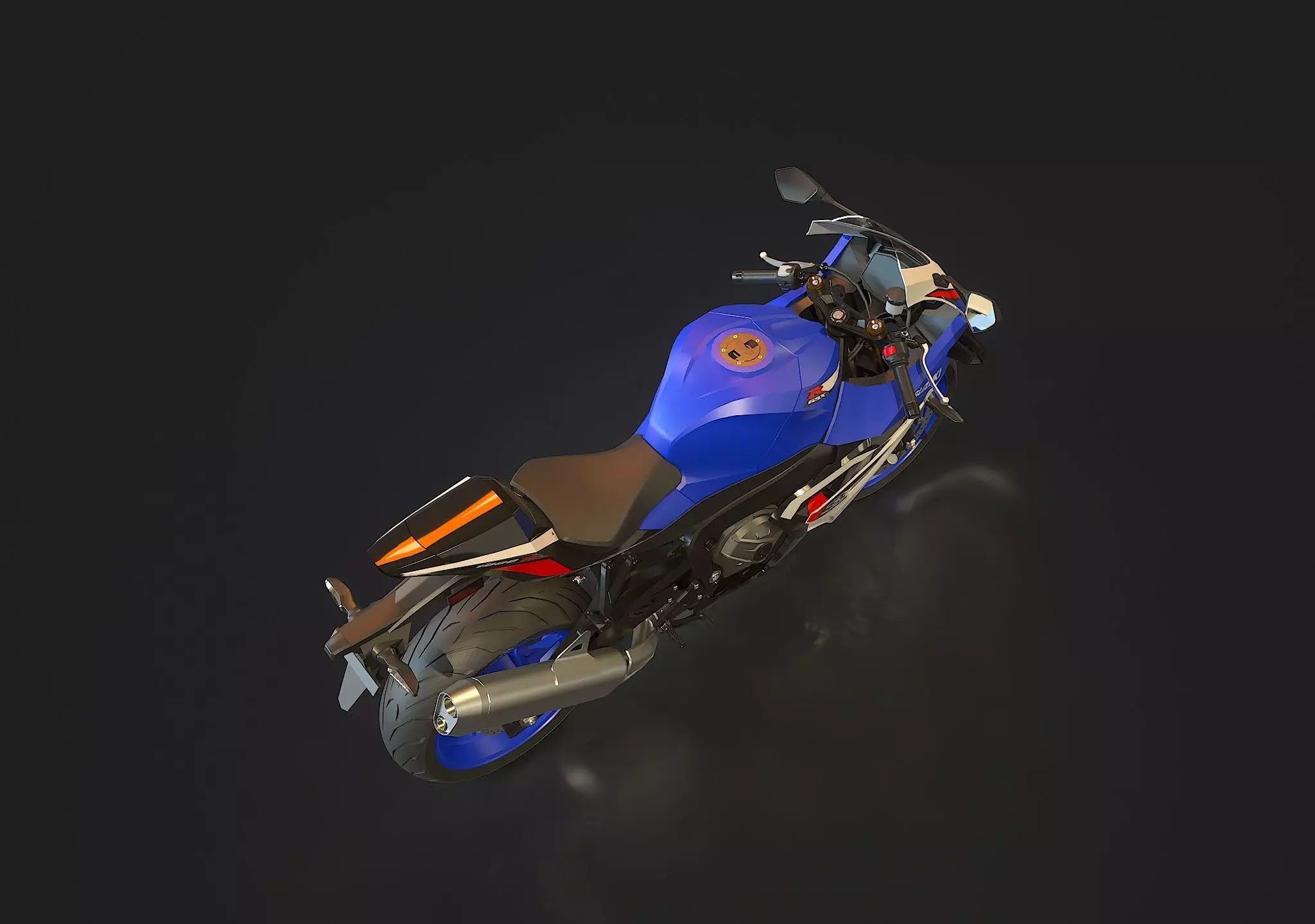 Base model Suzuki GSX R 1000 R 2026 3D model_4