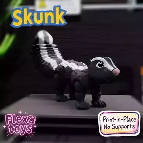 Flexi Skunk Cute Print-in-Place Forest Animal