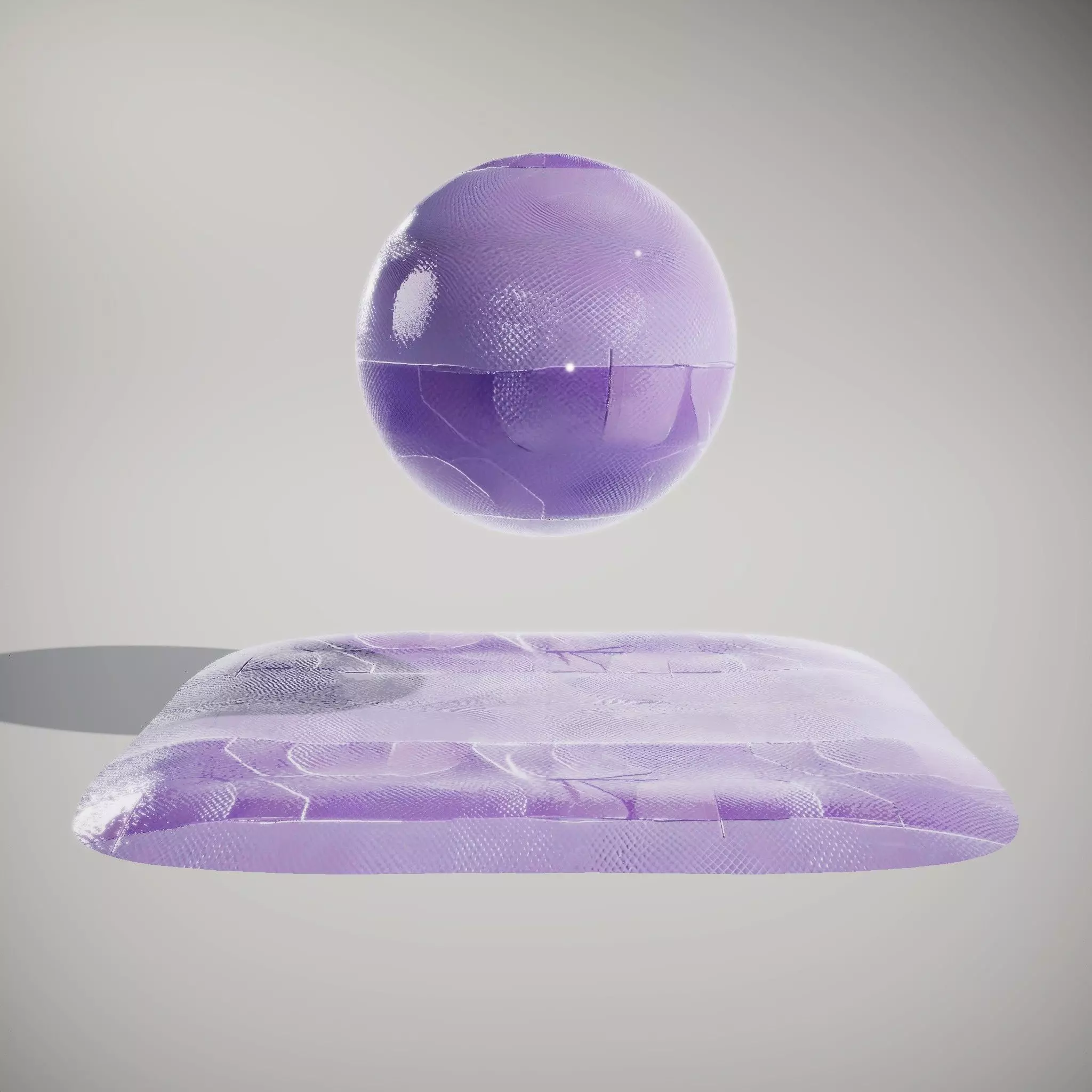 Purple Carbon Fiber Glossy HQ PBR Textures Set Texture_3