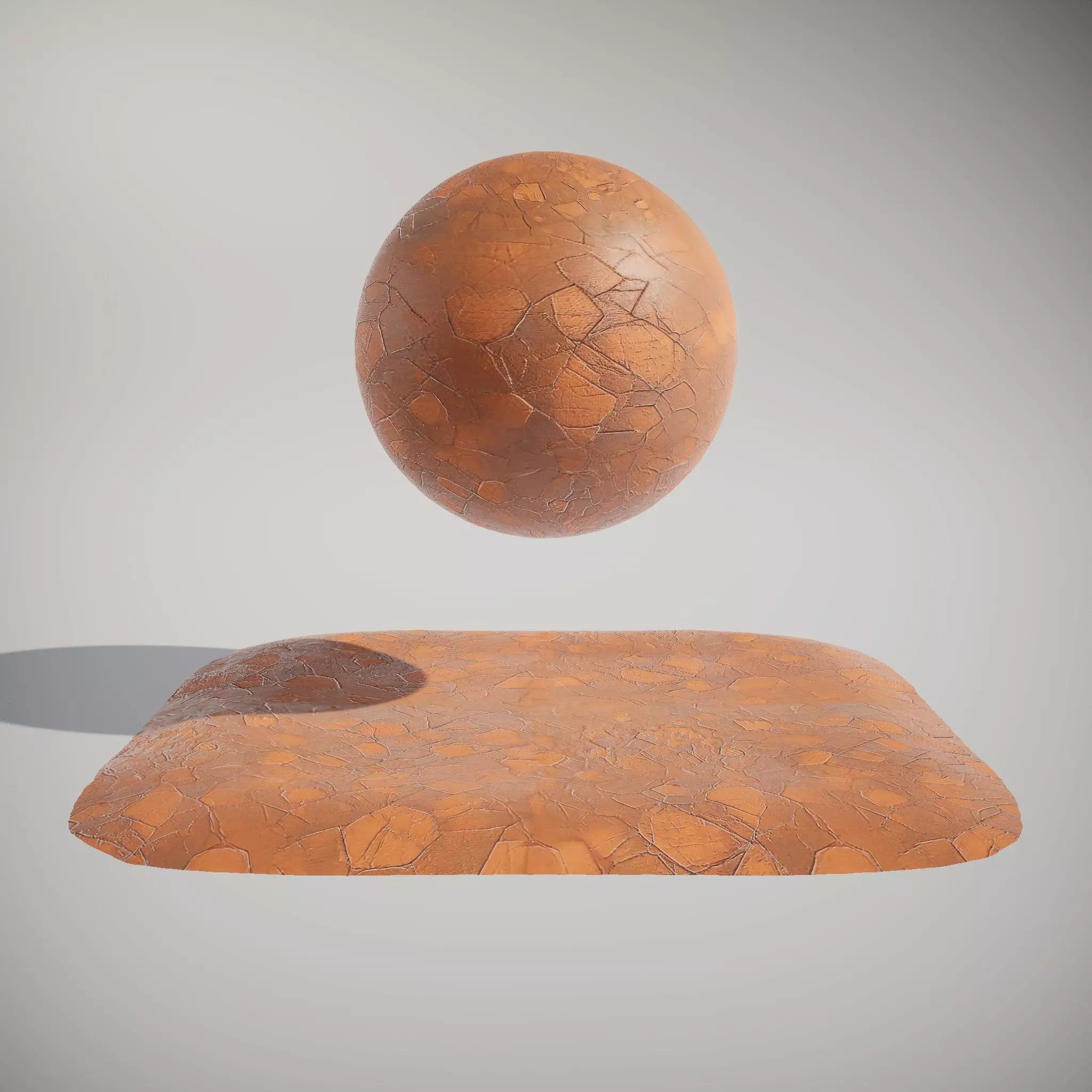 HQ PBR Textures Set Metallic Copper Mosaic Texture_0