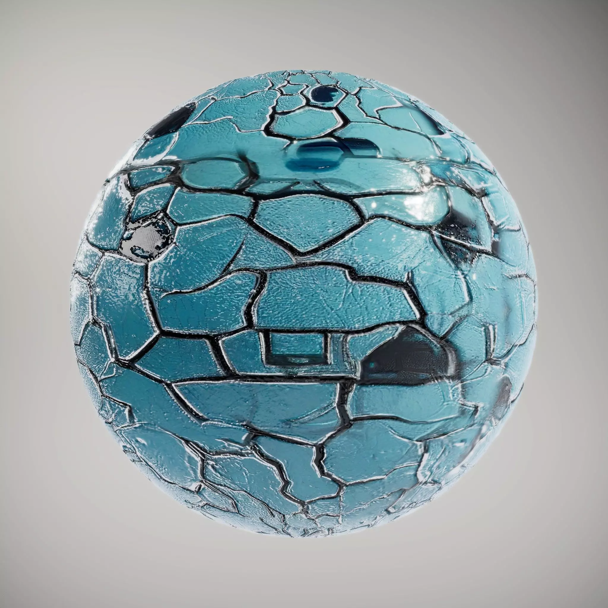 HQ PBR Textures Set Cracked Ceramic Glossy Texture_0
