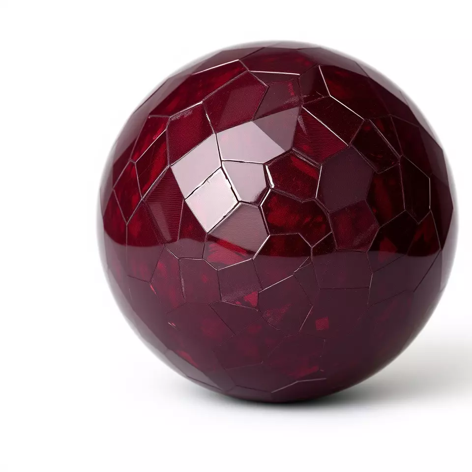 HQ PBR Textures Set Glossy Red Hexagonal Tiles Texture_1