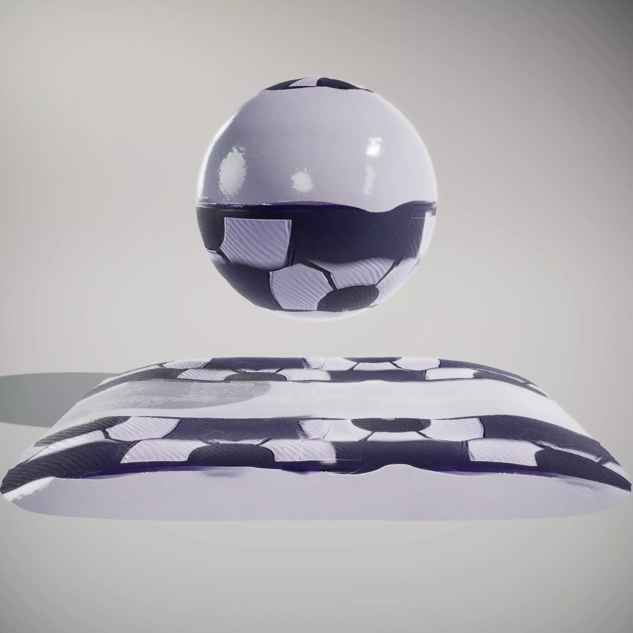 Carbon Fiber Purple Gloss HQ PBR Textures Set Texture_2