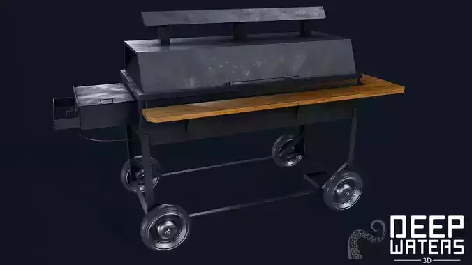 BBQ Grill - PBR Game Ready