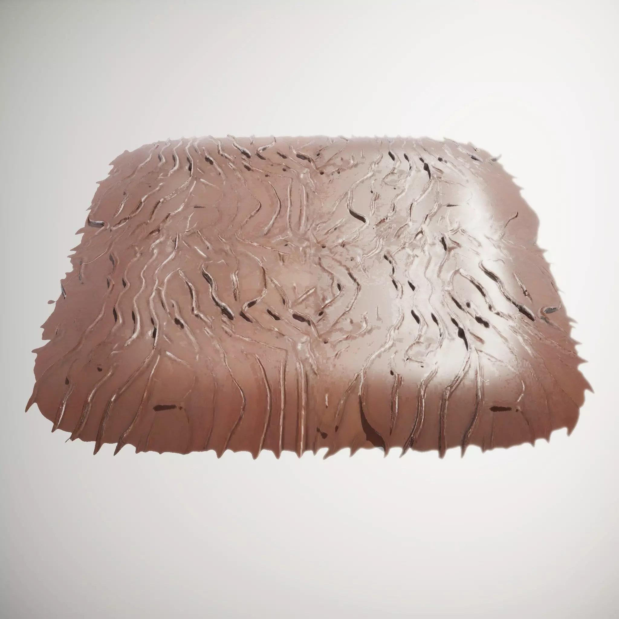 Leather Chocolate Wave HQ PBR Textures Set Texture_3