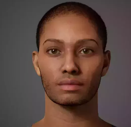 3D Male Face 4k