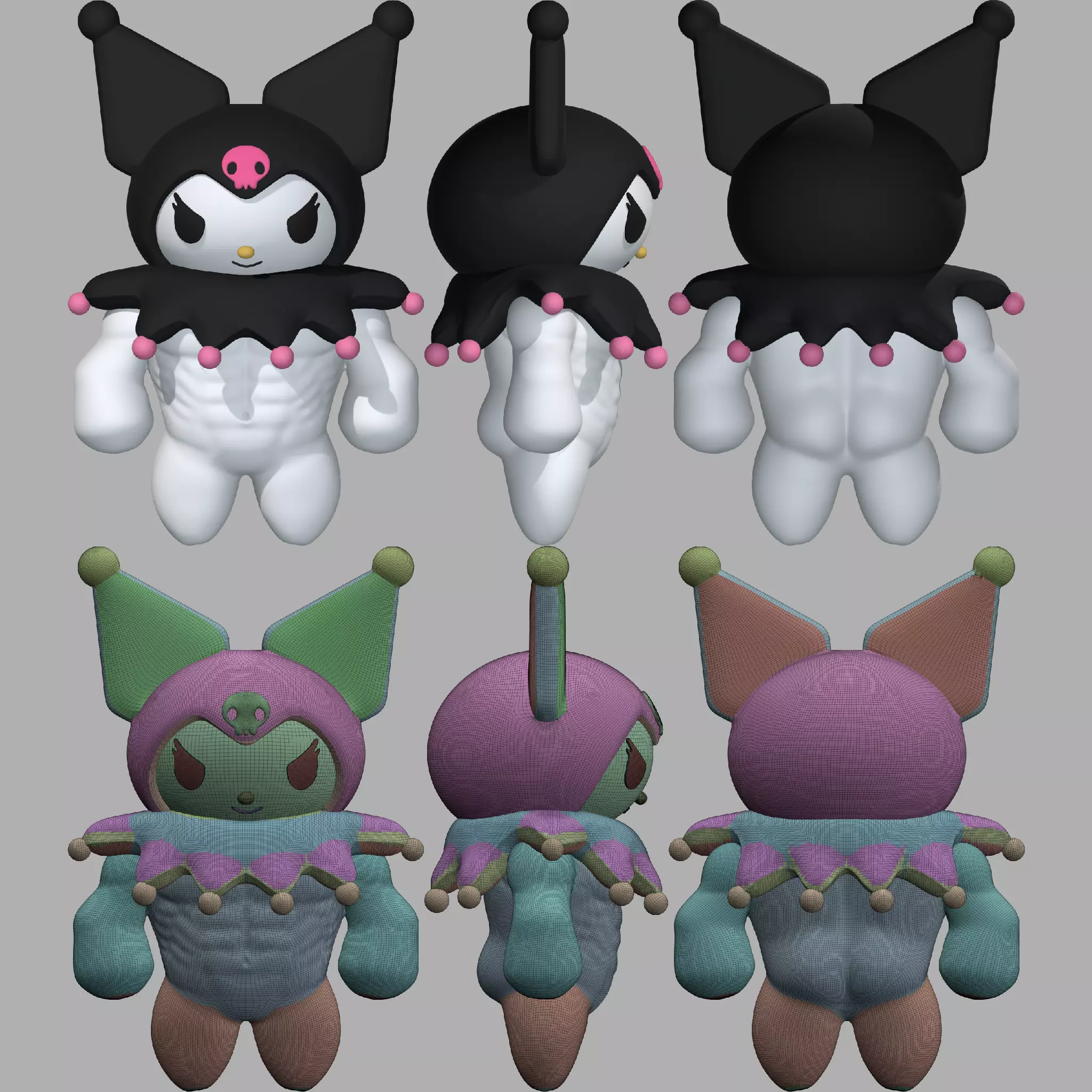 Sanrio Muscle Free 3D model_1