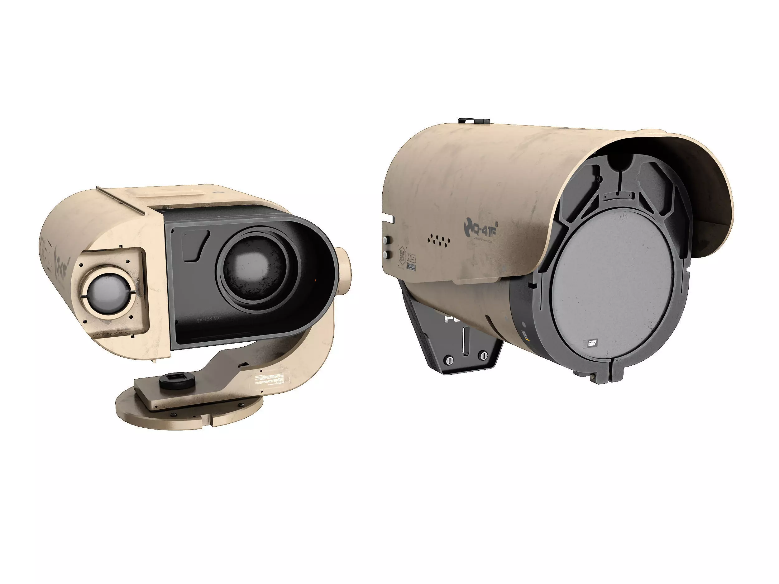 CCTV Camera Low-poly 3D model_3