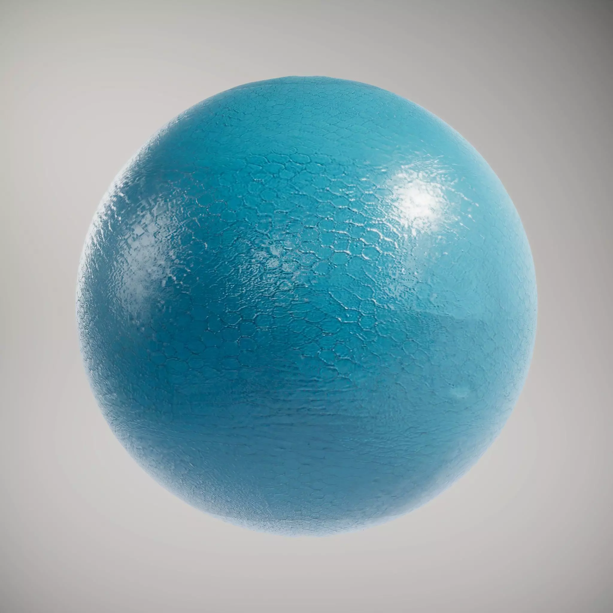 HQ PBR Textures Set Teal Hexagonal Pattern Glossy Texture_2