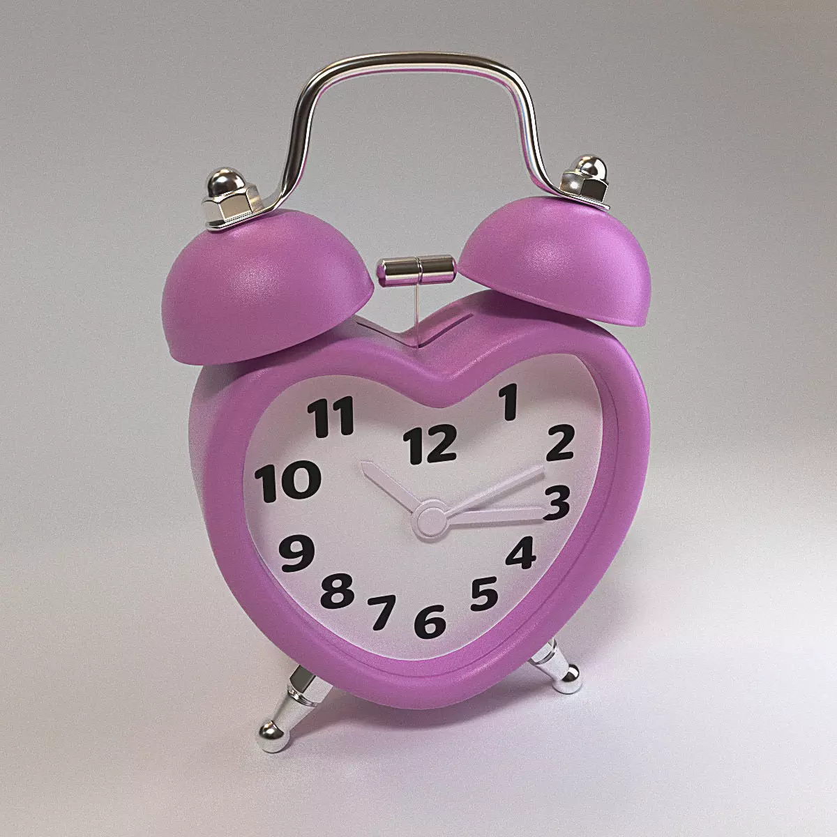 Alarm Clock  Cute 3D model_0