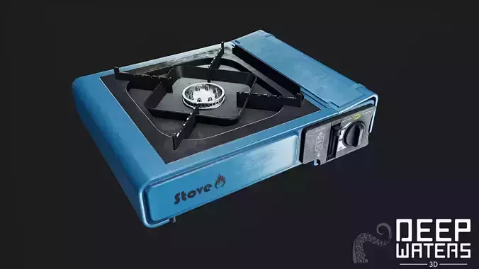 Portable Stove - PBR Game Ready
