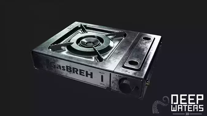 Portable Stove - PBR Game Ready