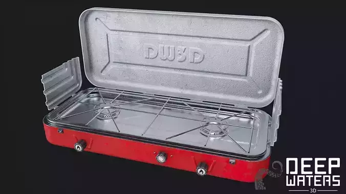 Portable Grill - PBR Game Ready