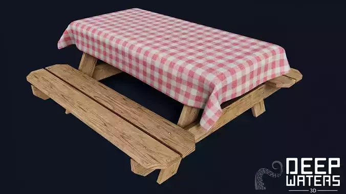 Picnic Table - PBR Game Ready
