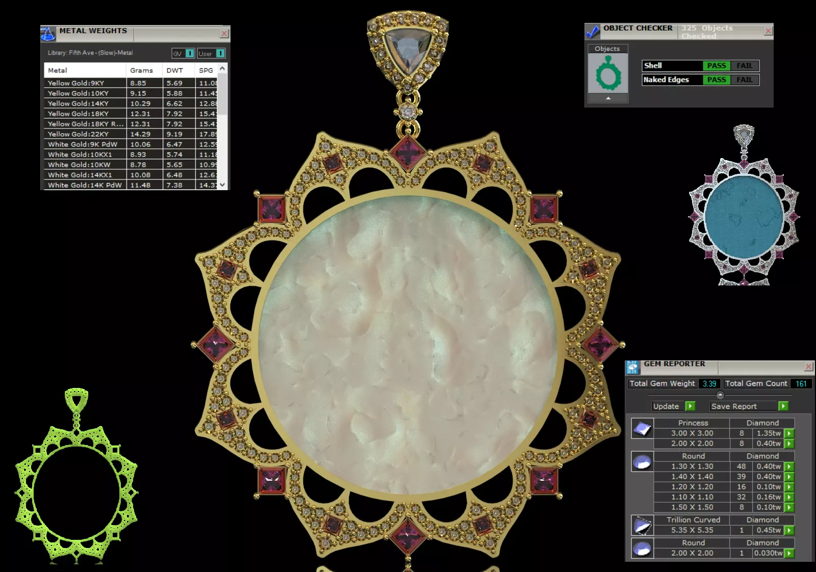 Jewelry Plate Model jp0347 3D print model