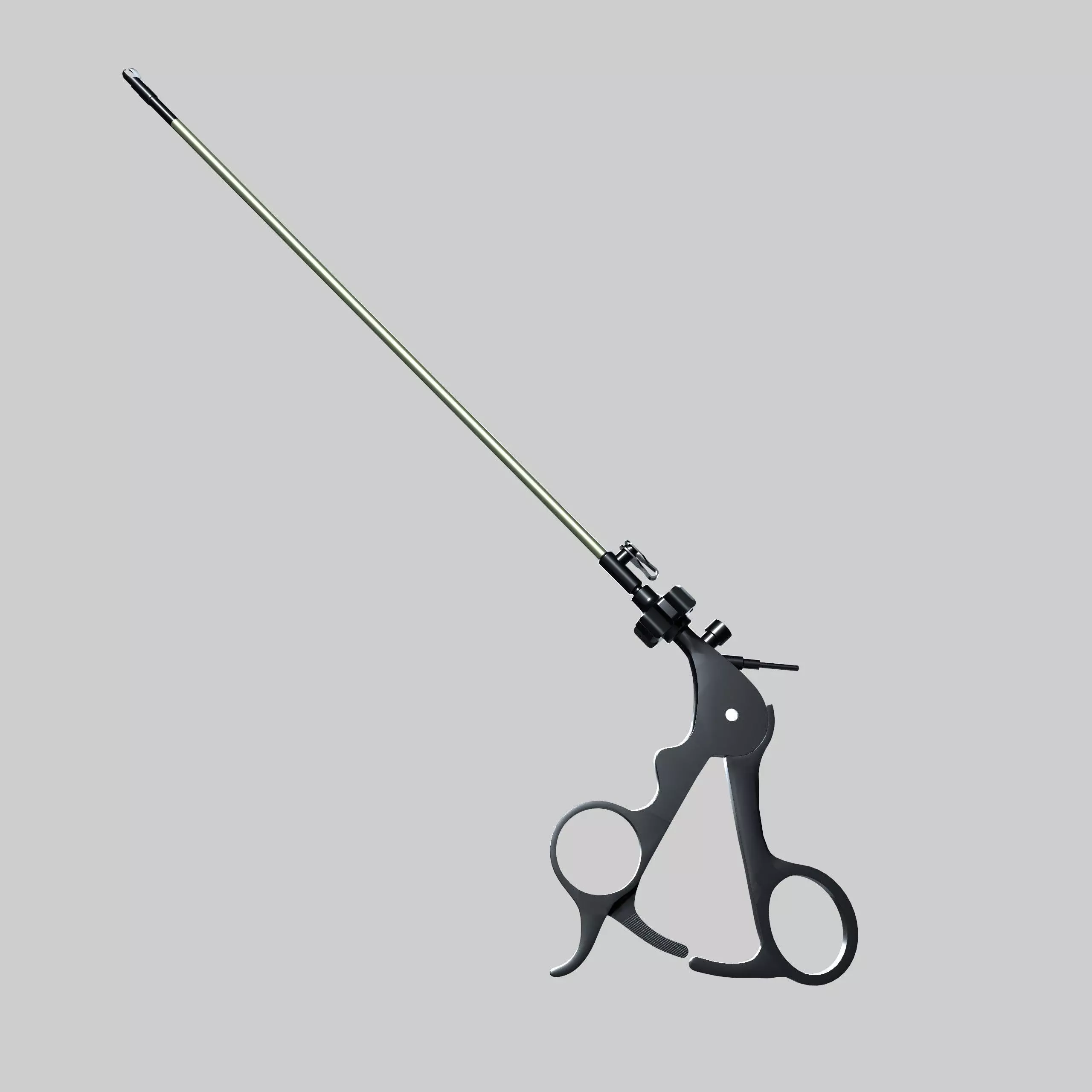 Laparoscopic Instrument Low-poly 3D model_0
