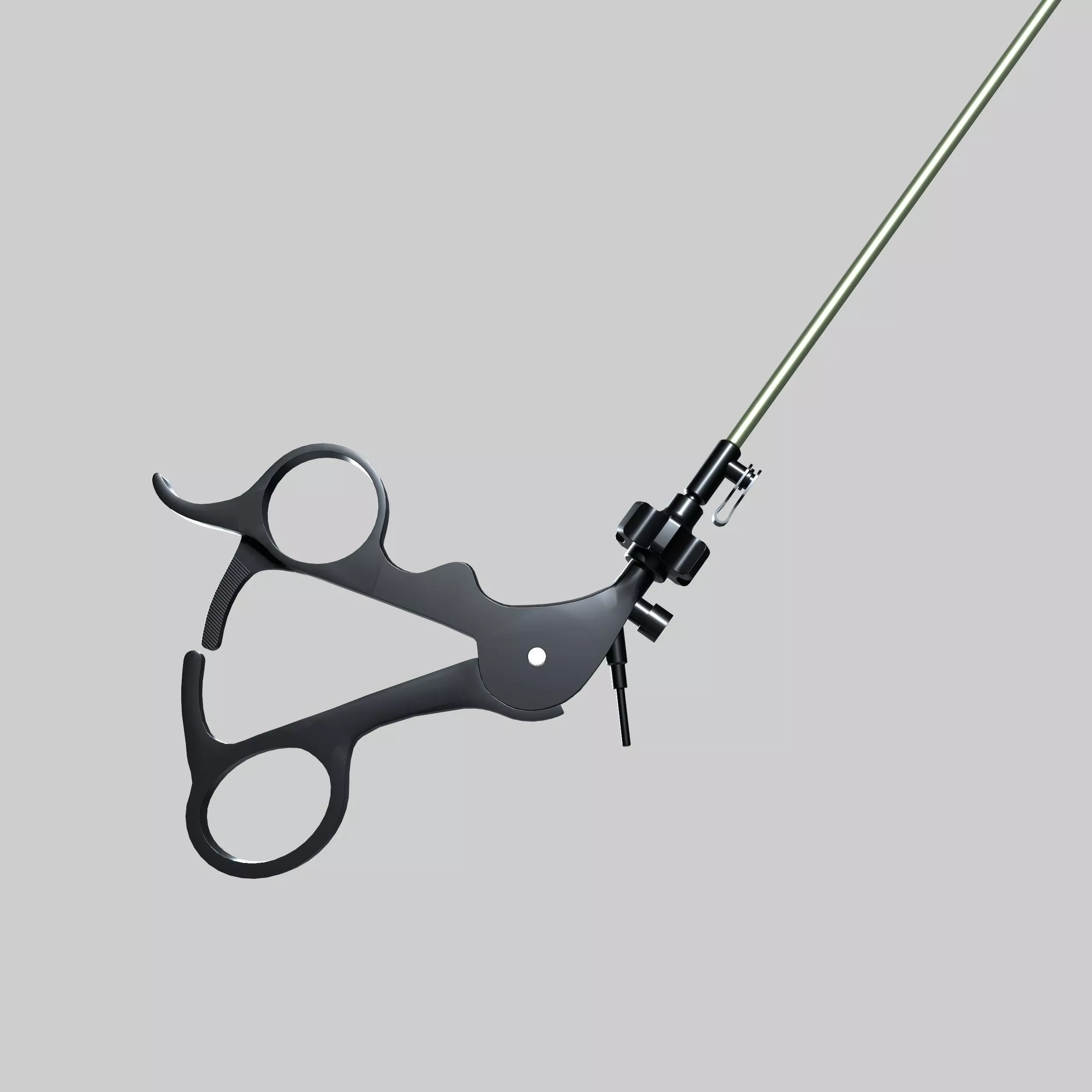 Laparoscopic Instrument Low-poly 3D model_2