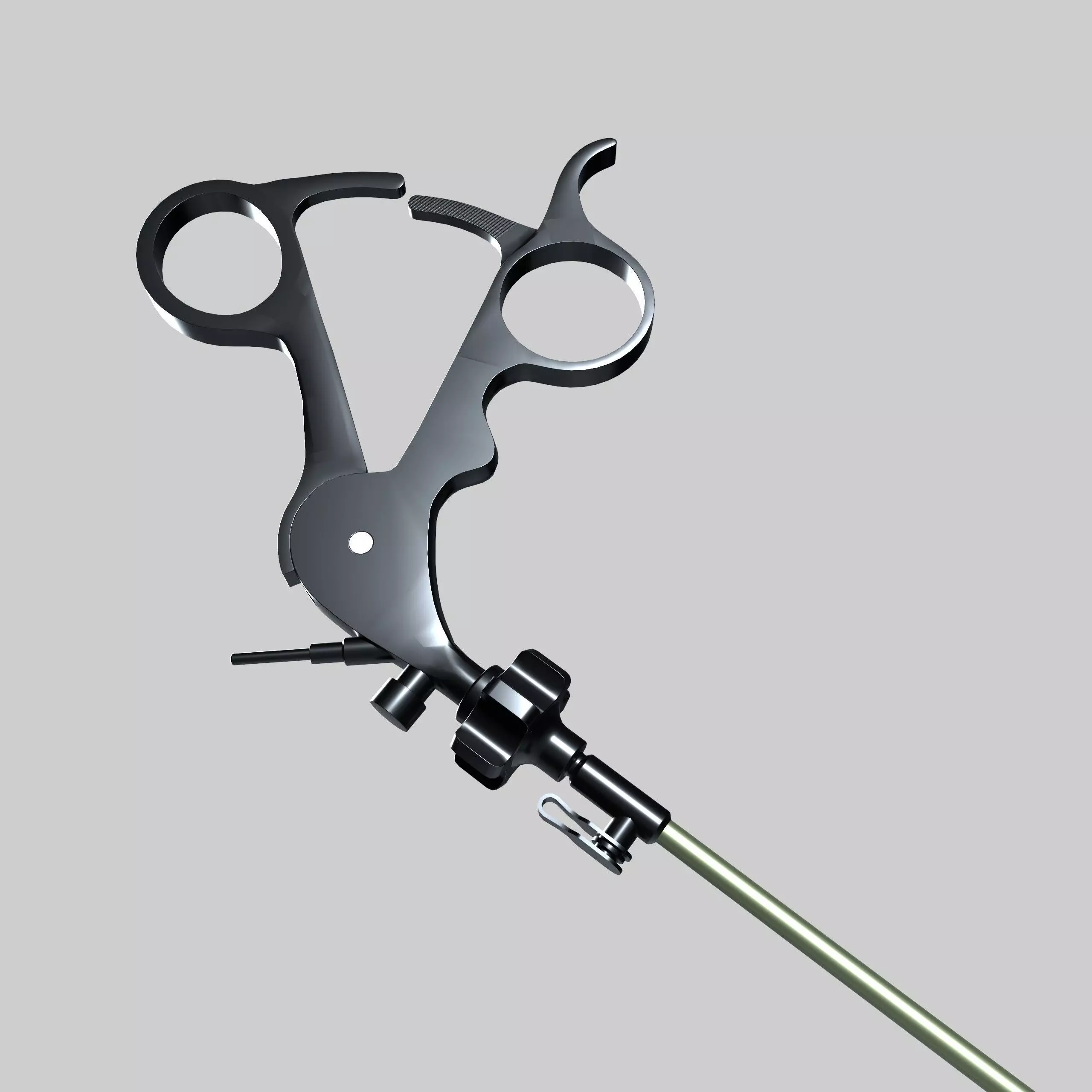 Laparoscopic Instrument Low-poly 3D model_4