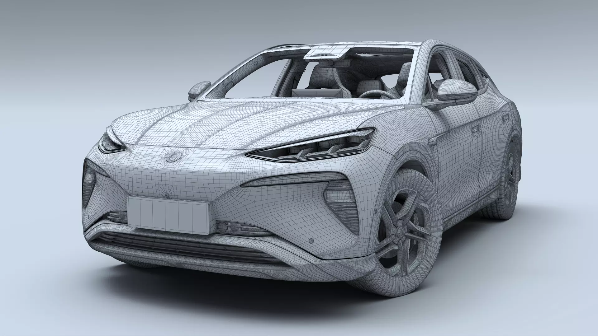 2025 Denza N7 AWD With interior 3D model_21