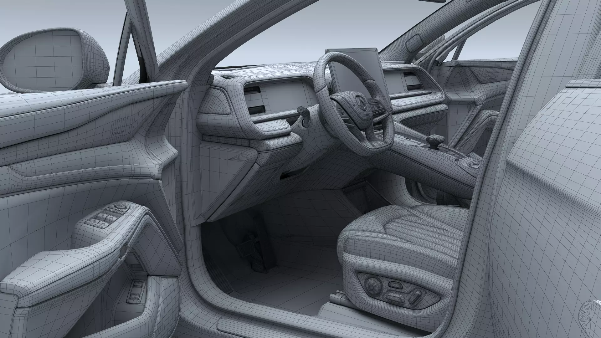 2025 Denza N7 AWD With interior 3D model_29