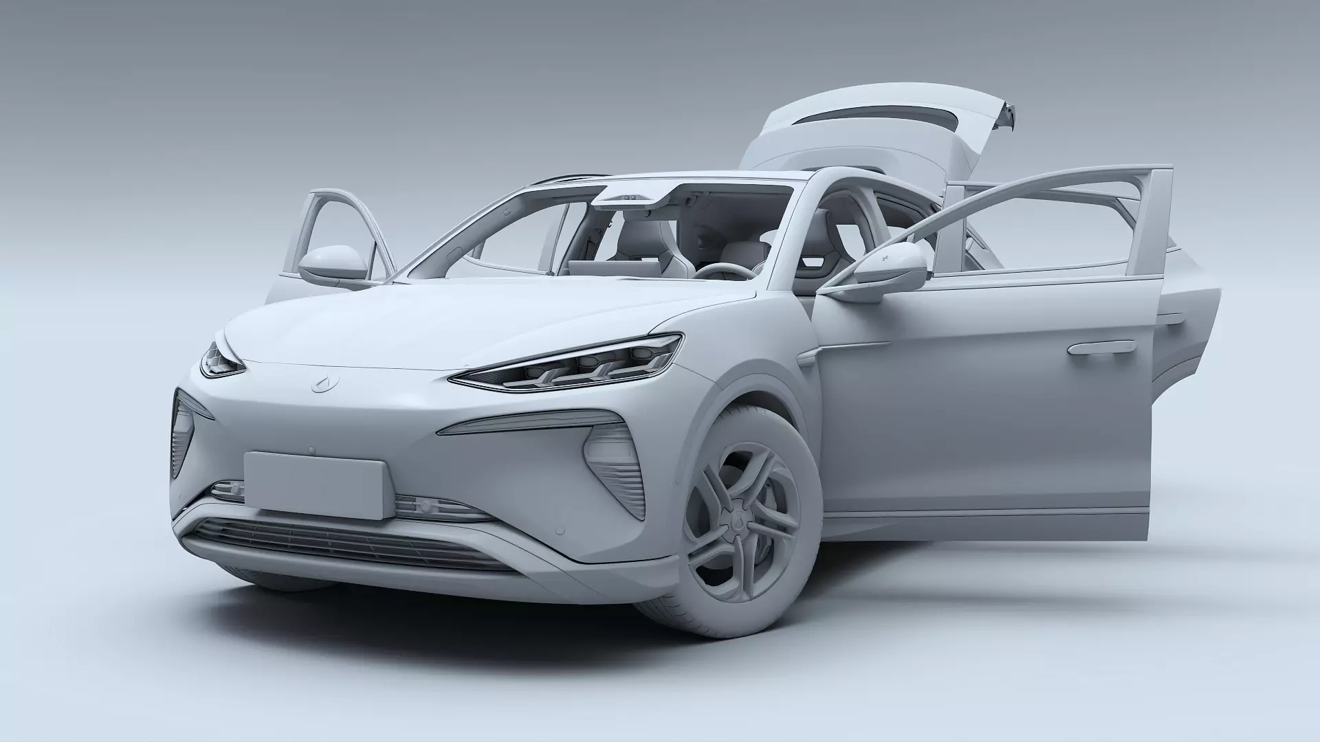 2025 Denza N7 AWD With interior 3D model_26