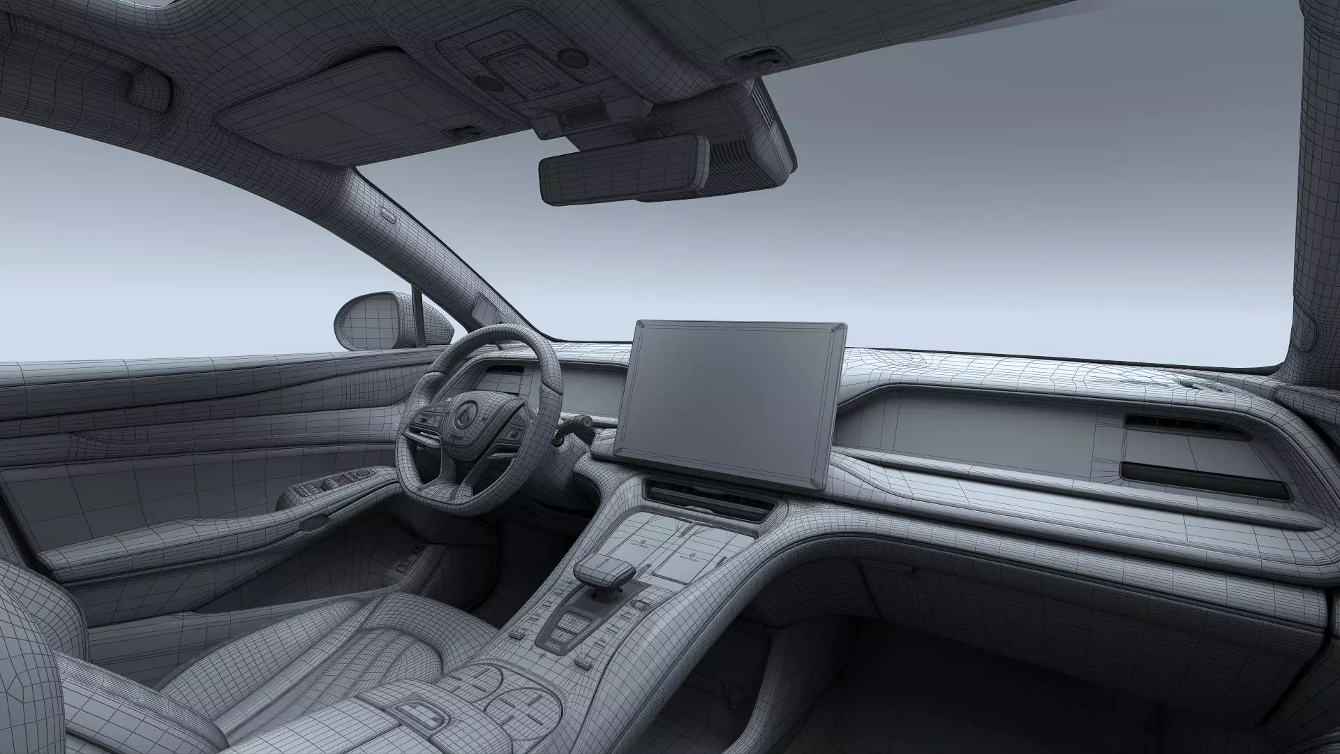 2025 Denza N7 AWD With interior 3D model_31