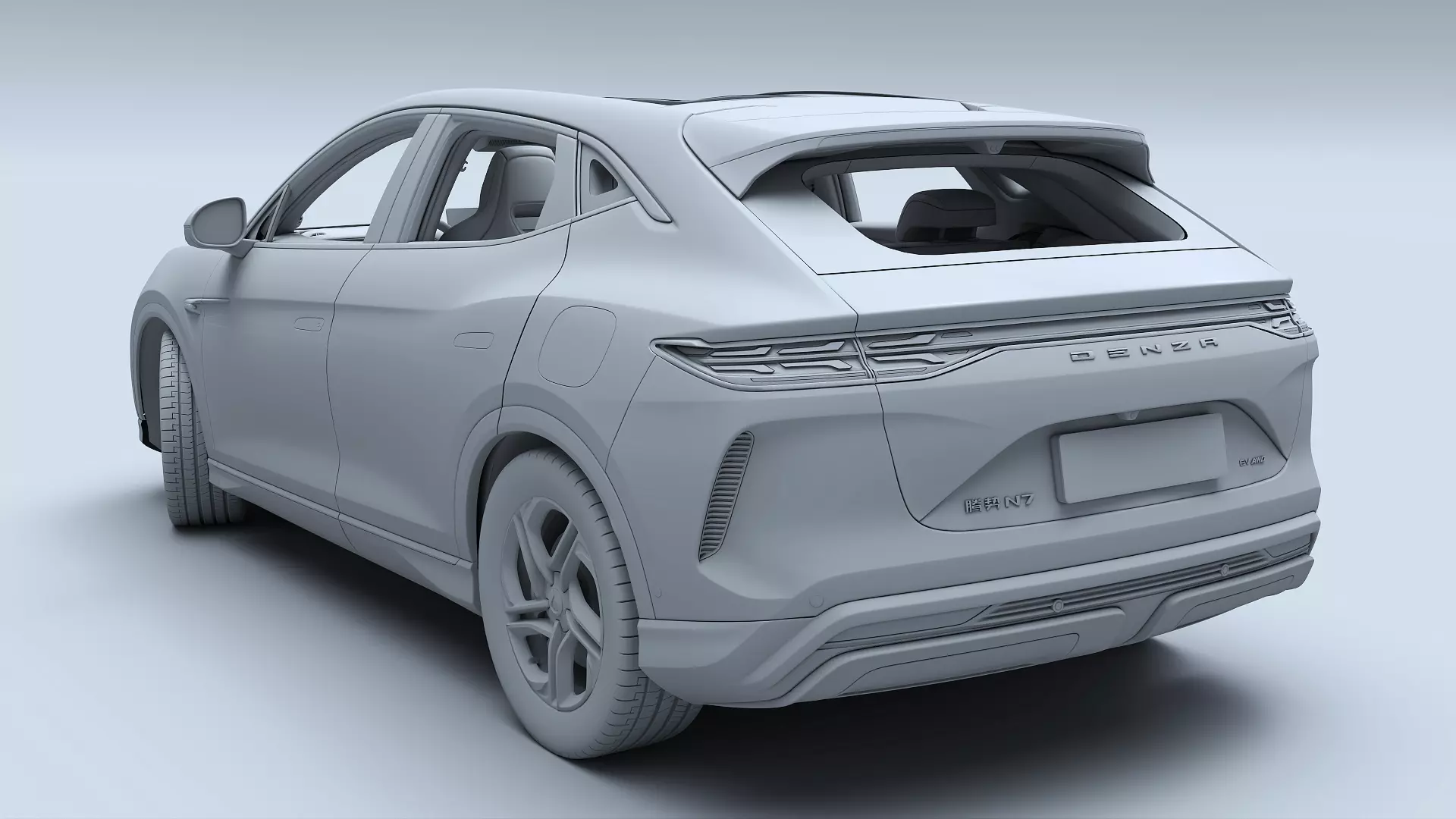 2025 Denza N7 AWD With interior 3D model_40