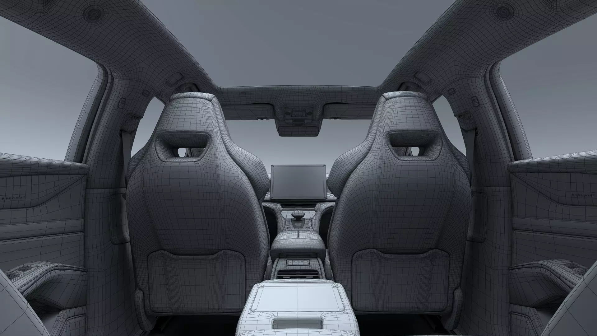 2025 Denza N7 AWD With interior 3D model_33