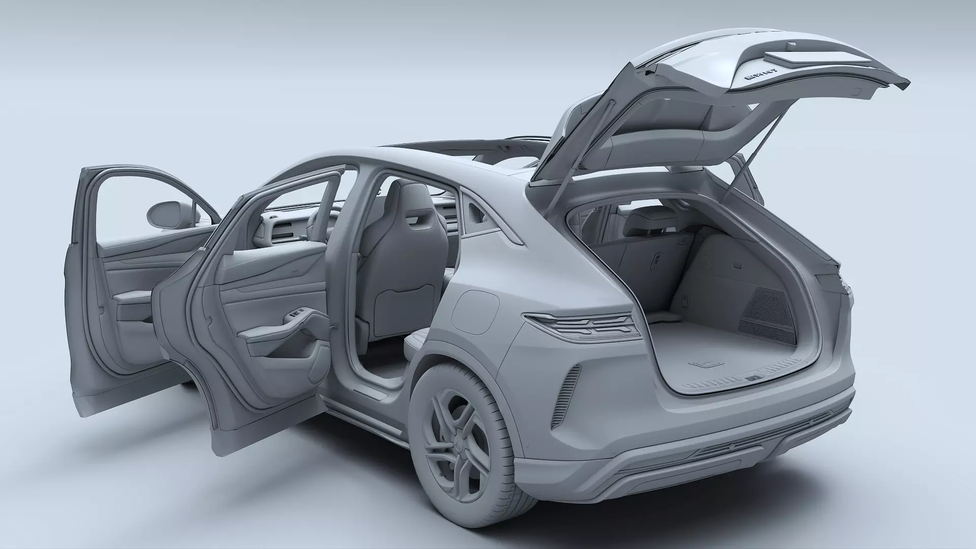 2025 Denza N7 AWD With interior 3D model_38