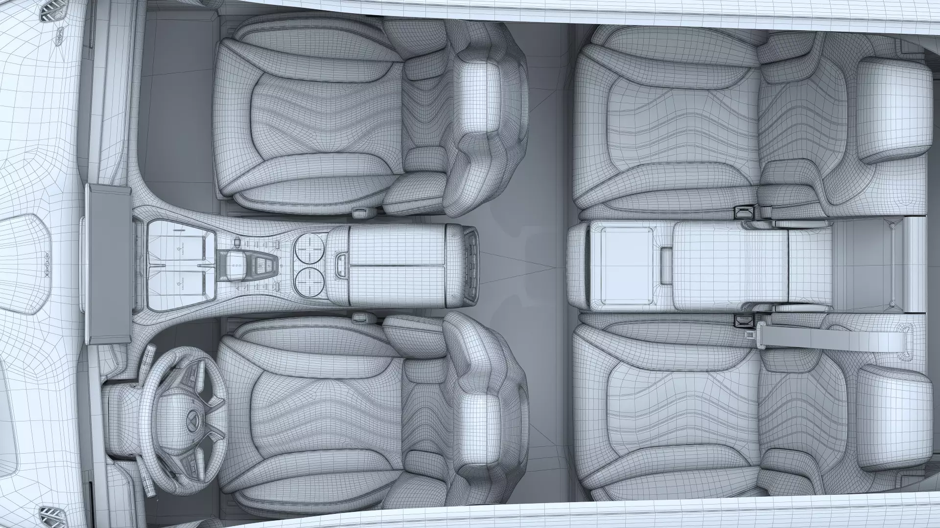 2025 Denza N7 AWD With interior 3D model_37