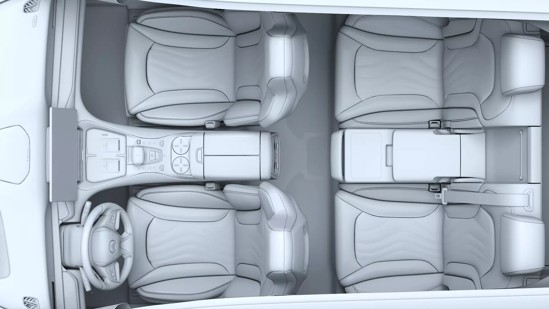 2025 Denza N7 AWD With interior 3D model_36