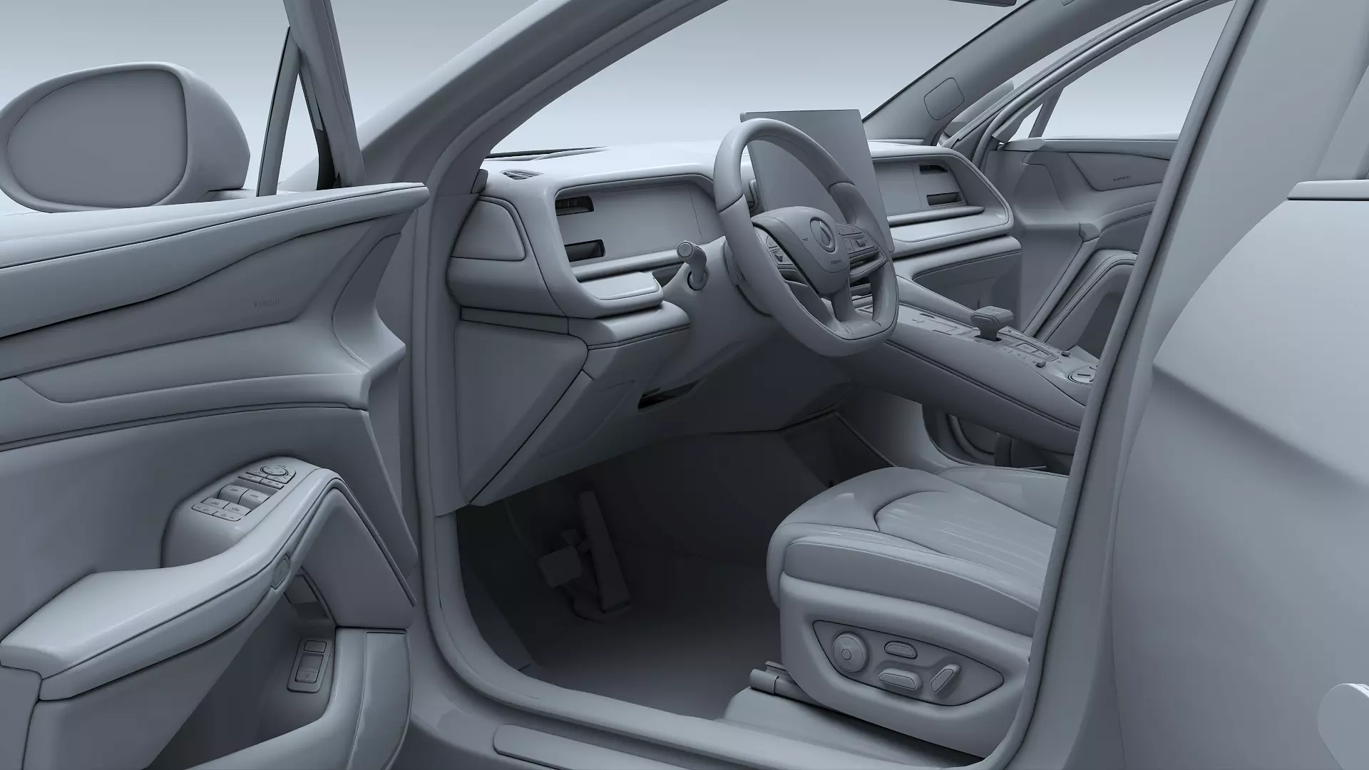2025 Denza N7 AWD With interior 3D model_28
