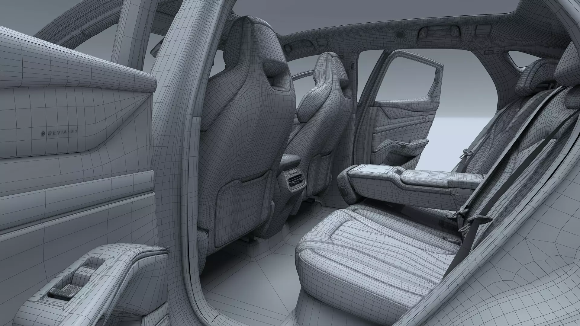 2025 Denza N7 AWD With interior 3D model_35