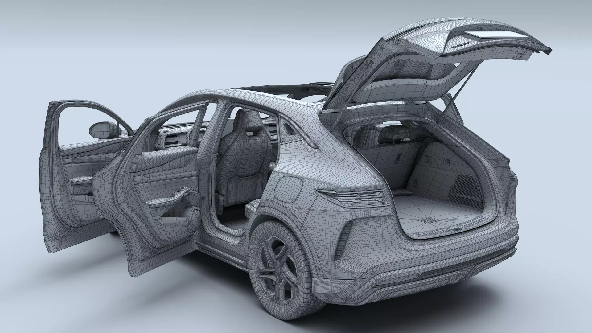 2025 Denza N7 AWD With interior 3D model_39