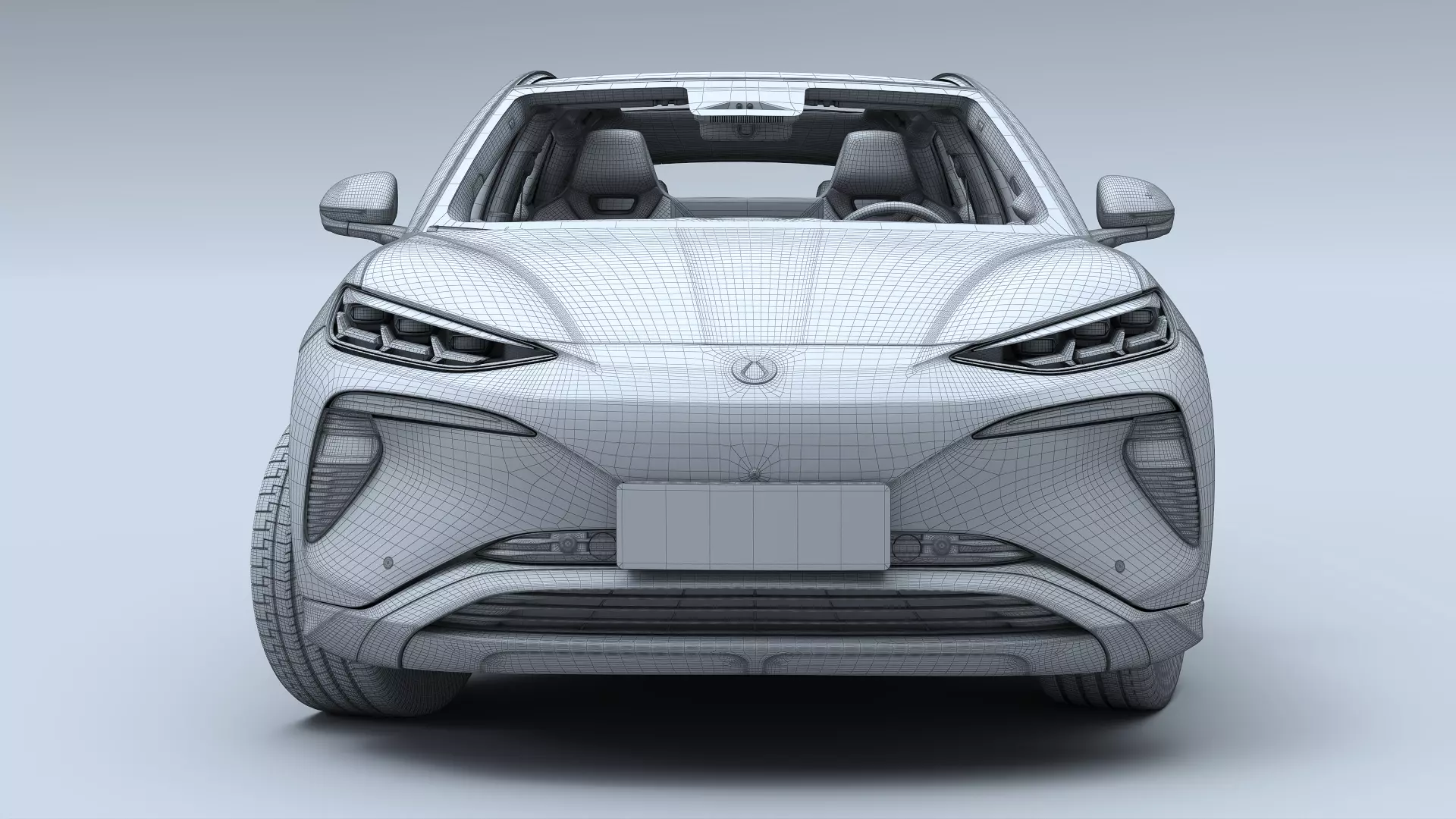 2025 Denza N7 AWD With interior 3D model_25