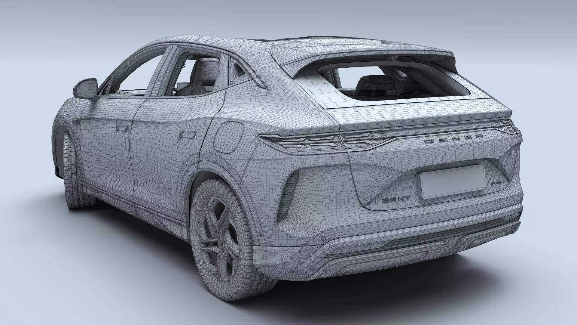 2025 Denza N7 AWD With interior 3D model_41