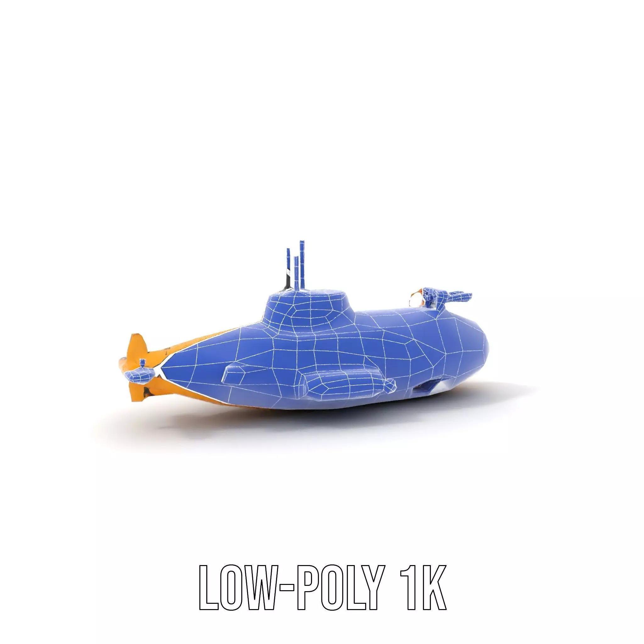 Yellow Submarine model pack Low-poly 3D model_31