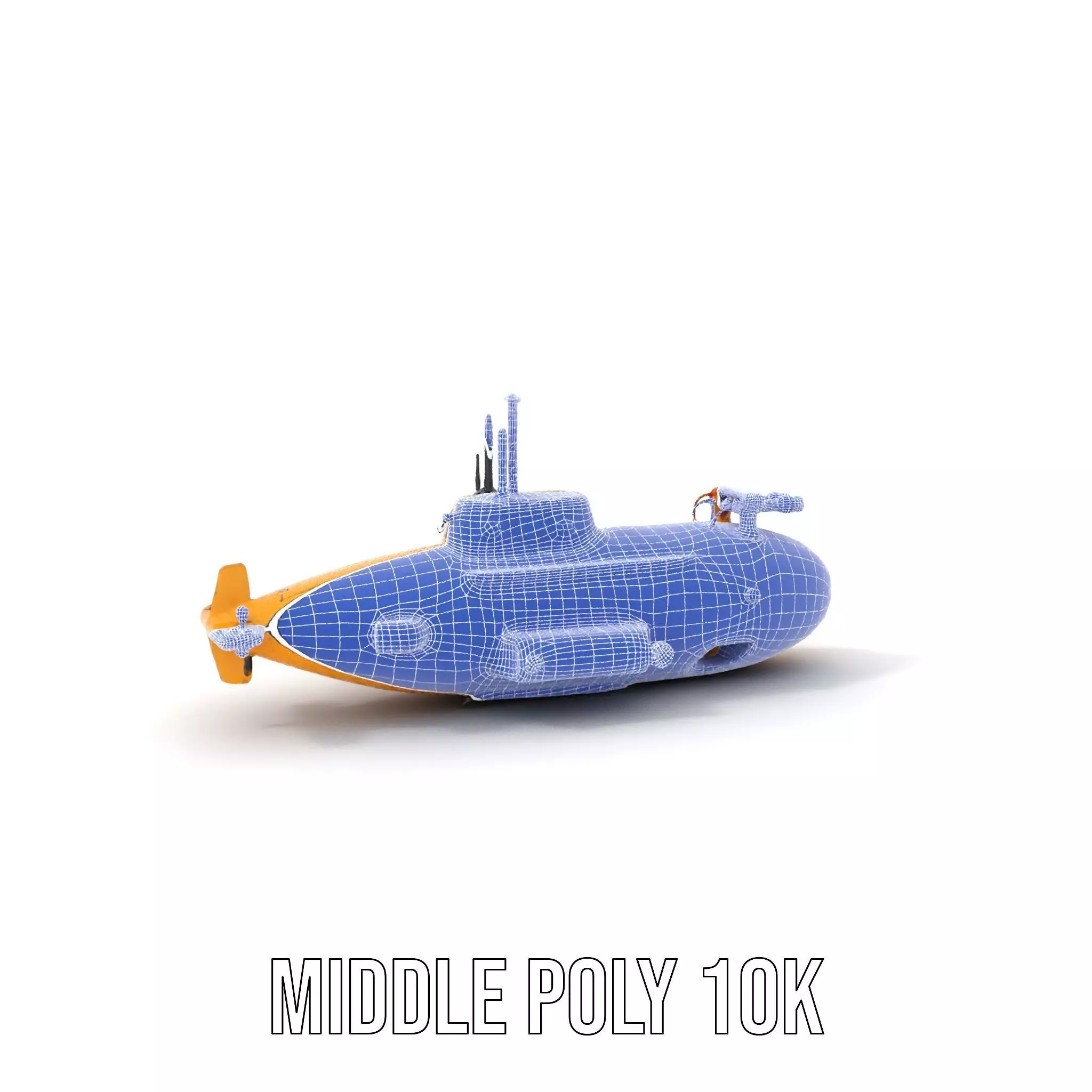 Yellow Submarine model pack Low-poly 3D model_14