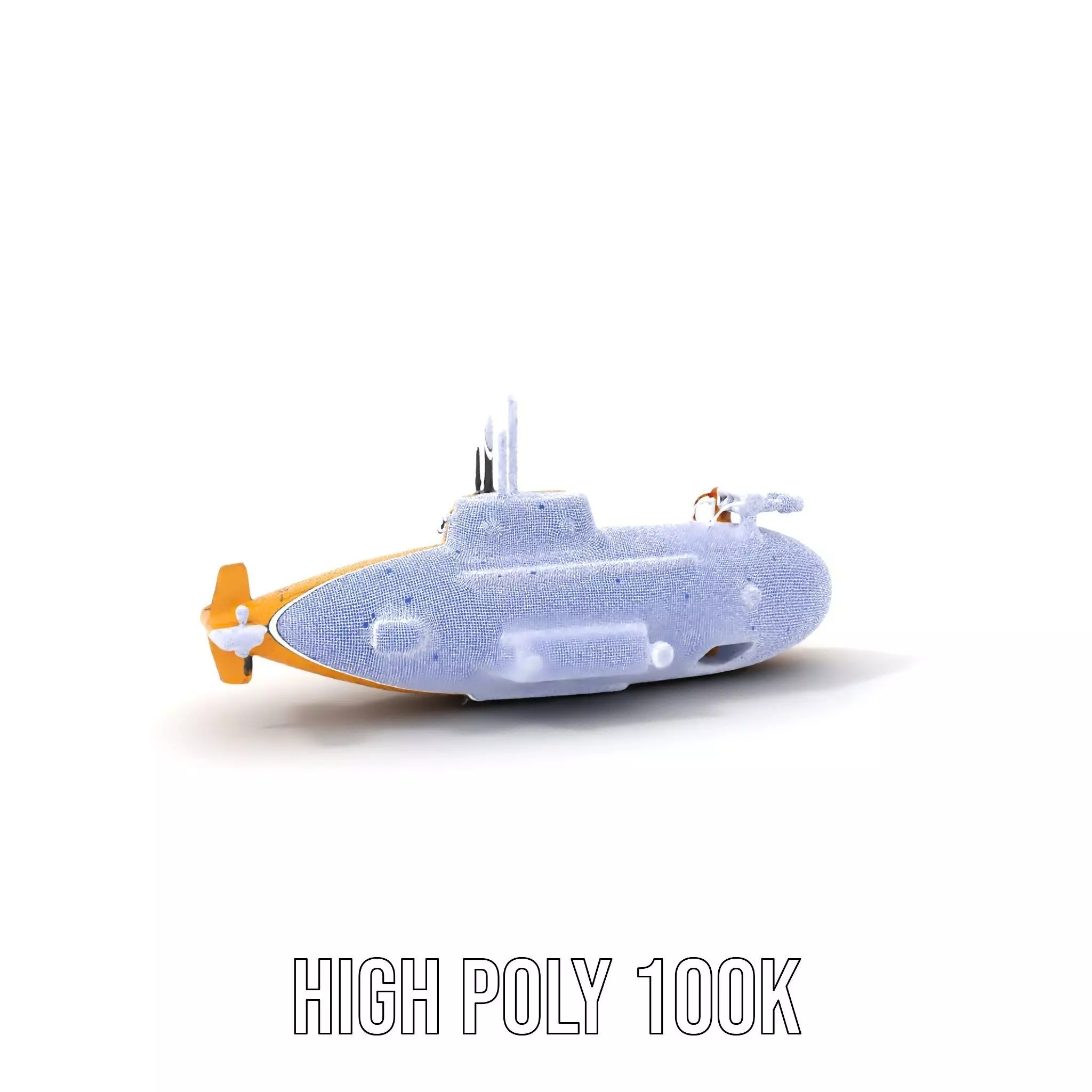 Yellow Submarine model pack Low-poly 3D model_5