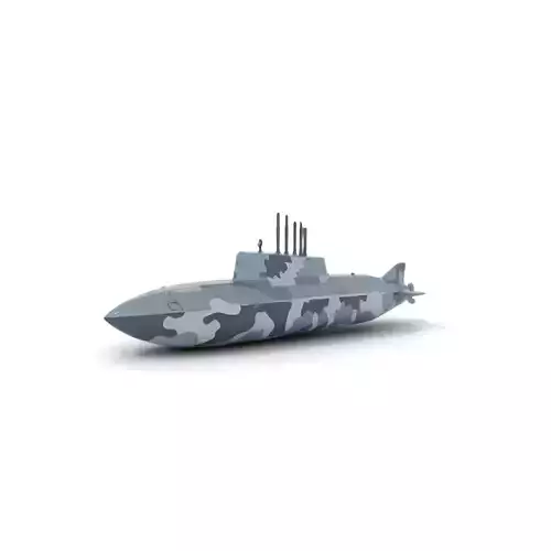 Stealth Camo Submarine model pack