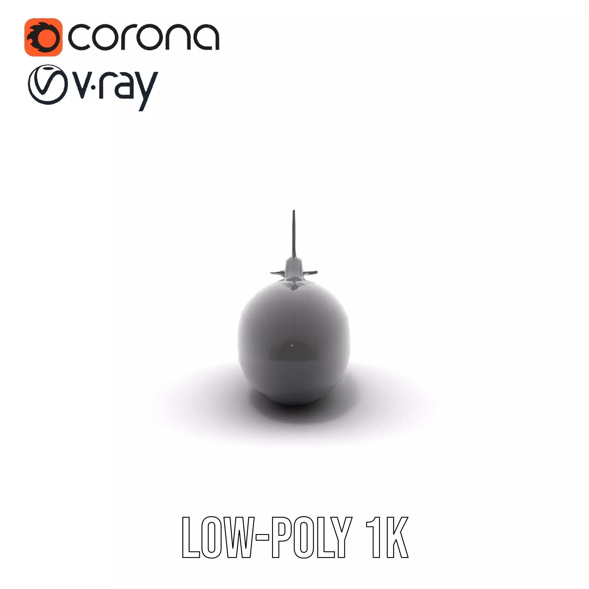 Sleek Submarine model pack Low-poly 3D model_21