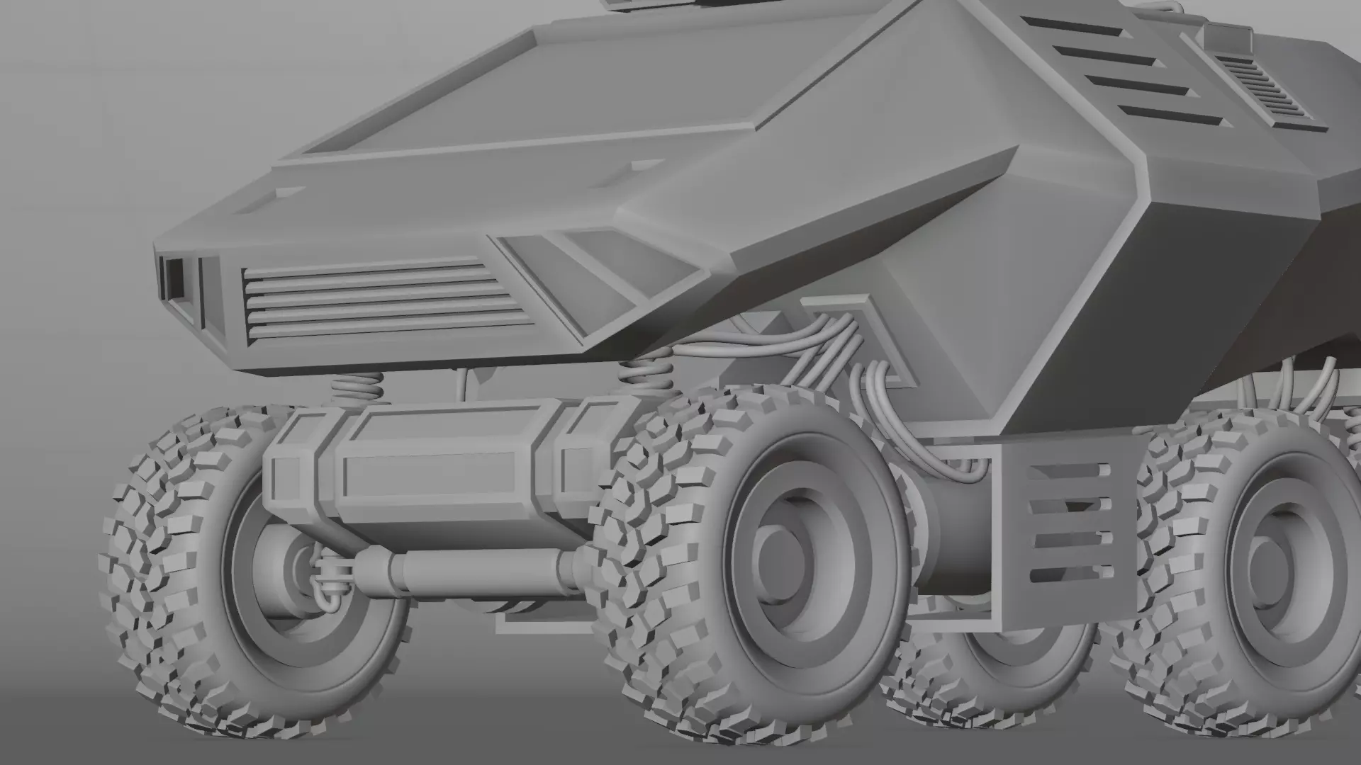 Giant Sci fi vehicle Concept 3D with PBR Texture 3D model_17