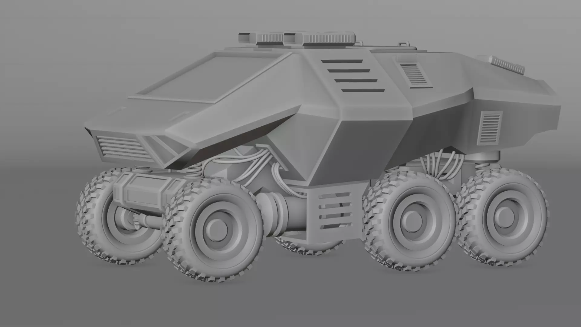 Giant Sci fi vehicle Concept 3D with PBR Texture 3D model_23