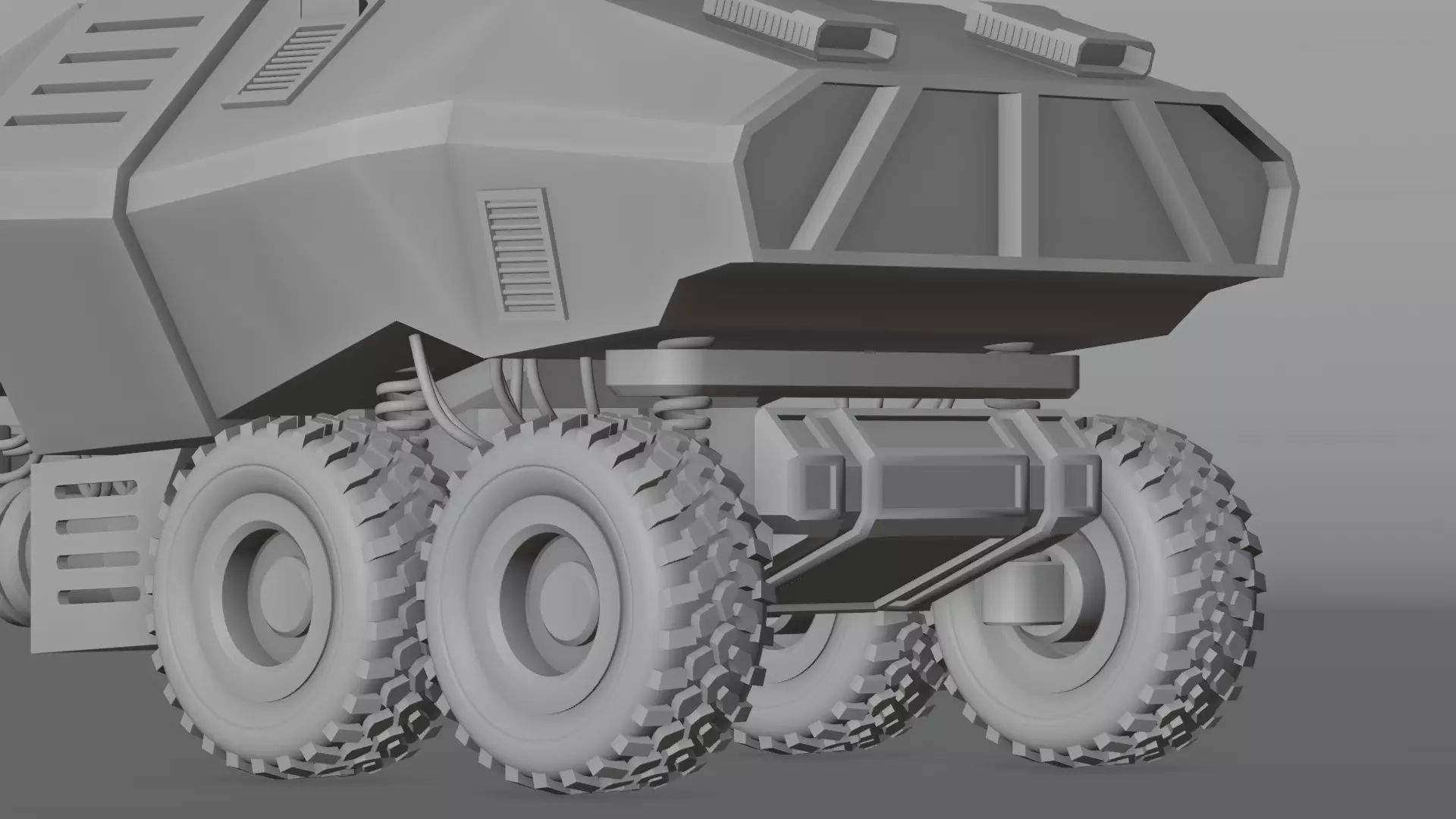 Giant Sci fi vehicle Concept 3D with PBR Texture 3D model_20