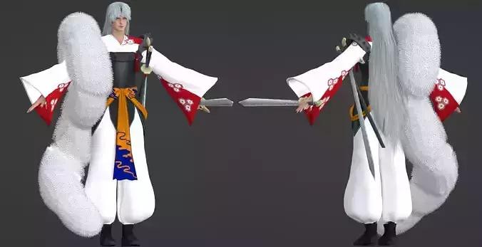 3D Model Sesshomaru and Rin