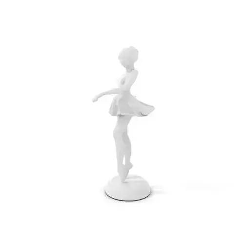 Elegant Ballerina Statue model pack